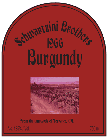 Wine Bottle Label