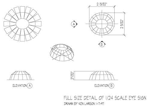 Layout for miniature sign