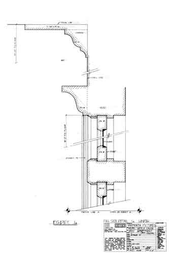 Full size details of window
