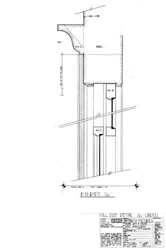 Full size detail of window