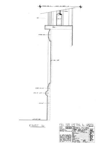 Full size detail of window